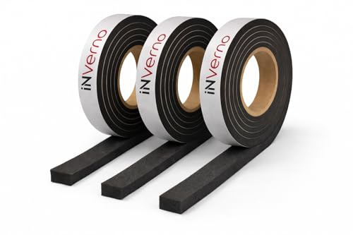 INVERNO 600 Kompriband Fugendichtband Dichtungsband Dichtband Quellband Trockenbau Fensterdichtband (20mm x 1-10mm - 12,5 lfm)