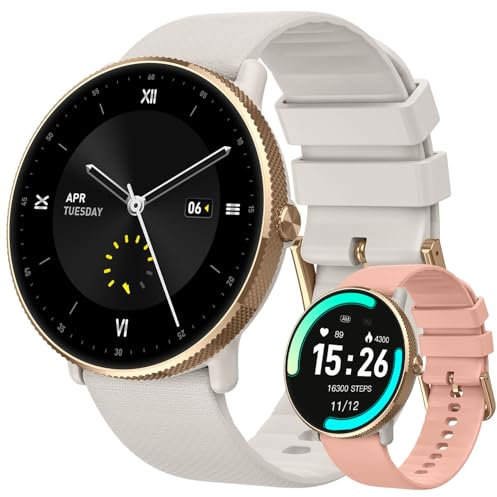 Basznrty Reloj Inteligente Mujer Hombre Smartwatch: Impermeable Digital Smart Watch con Llamadas Deportivo Pulsera Pulsómetro Monitor de Sueño Bluetooth Actividad Fitness Tracker para Android iOS