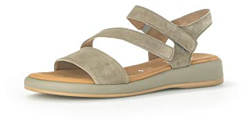 Gabor Damen Sandaletten, Frauen Sandalen,Moderate Mehrweite (G),offene Schuhe,Strandschuhe,Sommersandalen,bequem,flach,Schilf,41 EU / 7.5 UK