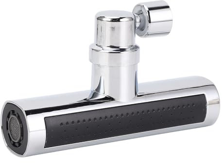 Prolunga per Rubinetto Cucina 360 Gradi Cascata Testa Ad Alta Pressione Sostituzione Attacco Girevole per Lavello Cucina in Argento