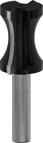 Bosch 1x PRO Frässtål halvstavfräs (för Mjukt trä, Hårt trä, Ø 20,6 mm, Professional Tillbehör Handöverfräs, Kantfräs)