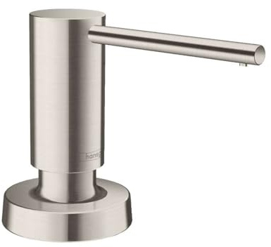 hansgrohe Spülmittel-/ Lotionspender Küchenzubehör (Accessoire, rund) Edelstahl Finish