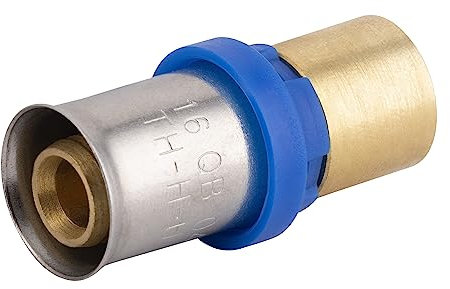 Raccord jonction Multicouche à Sertir Multi profils TH-H-U diamètre Ø16 mm/cuivre à souder Ø14 mm - Pour réseau d'eau potable et chauffage NOYON & THIEBAULT