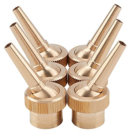 AHANDMAKER Ugelli per Fontane Irrigatore per Paesaggi in Ottone Direzione Regolabile Ugelli per Getto d'Acqua con Getto d'Acqua per Laghetto Fontana da Giardino Laghetto 0,2 E 0,7