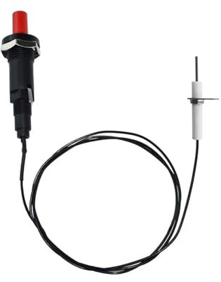 Piezo Tändningsset Piezo-tändare med kabeltryckknapp för gaseldstad, kökspis, värmare, ugn, grill (rak tändnål)