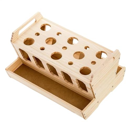 Supporto per fieno per conigli, mangiatoia per criceti, cincillà, distributore di cibo per furetti e ricci, con parte superiore rimovibile, per piccoli animali, per porcellini d' , conigli