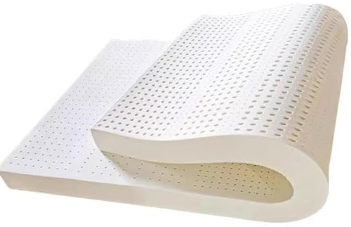 KingWich Colchón de látex natural hipoalergénico / colchón de látex orgánico refrescante con soporte ortopédico (tamaño: 150 x 190 cm, color: 10 cm)