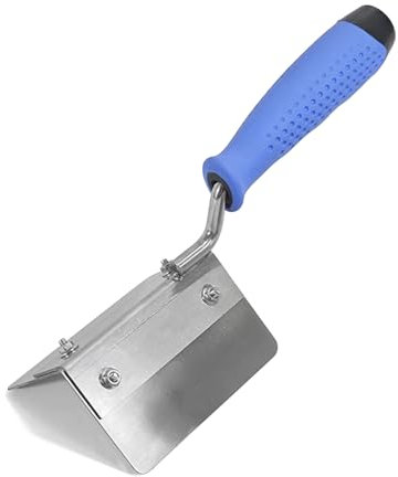 Juego de paletas de esquina de acero inoxidable de 100 x 60 mm para un acabado preciso de pared con mango suave para renovaciones del hogar, precisión de esquina más suave