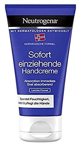Neutrogena sofort einziehende Handcreme, Leichte Formel, 75 ml