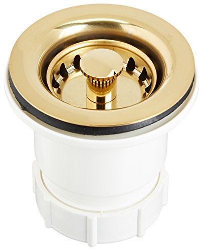 Nantucket Sinks NS-403PB Junior Duo Basket Strainer, Polished Brass