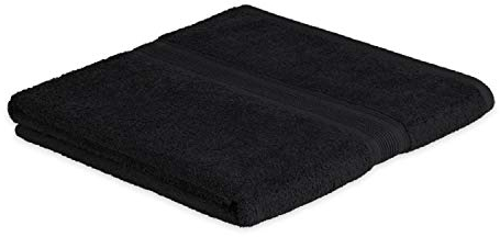 EXKLUSIV HEIMTEXTIL Frottier Handtücher Badetuch 100 x 150 cm Schwarz 500 g