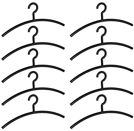 WENKO Kleiderbügel Mir Schwarz, 10er Set