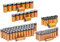 Amazon Basics 108-Pack Alkaline Battery Super Value Pack - 48 AA + 36 AAA + 8 C + 8 D + 8 9Volt