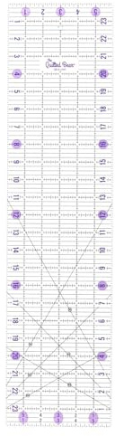 The Quilted Bear Rectangular Acrylic Quilting Ruler, 6.5 x 24