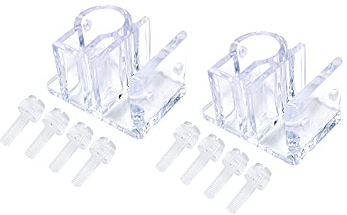 CENPEK Soporte acrílico para tubo de manguera de montaje de filtro de flujo de agua para pecera, soporte para tubo de agua para acuario