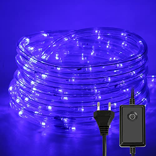 Sonnewelt LED Tubo Iuminoso Exterior 30M 720LED, 8 modos Guirnalda luminosa exterior, LED Manguera Tira IP44, Guirnalda LED para decoración interior y Navidad, cumpleaños, boda, azul