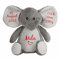 mamir home Elefant Baby Geschenk Kuscheltier personalisiert mit Name & Geburtsdaten I 28cm I Geschenkidee zur Geburt I Taufe, Geburtstag & Weihnachten
