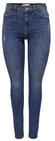 ONLY Damen Jeans ONLROSE GUA192 - Skinny Fit - Blau Schwarz, Größe:M/30, Farbvariante:Medium Blue Denim 15292693