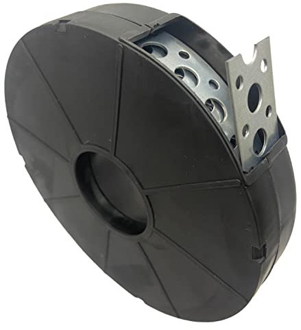 Bande de fixation en acier galvanisé - 10 mètres - Rouleau de 25 mm - Supports de fixation avec trous