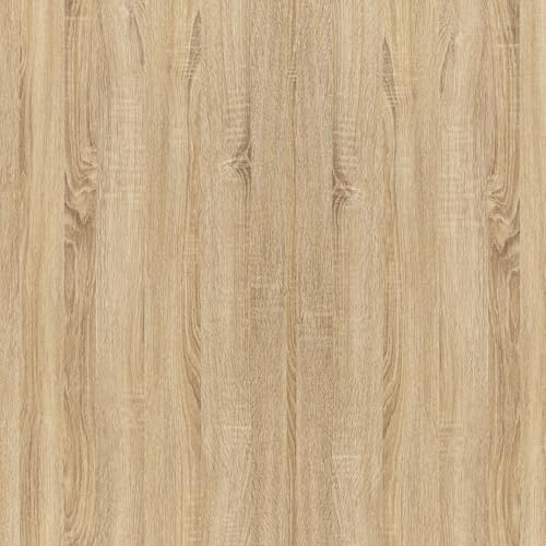 Abyssaly Carta Adesiva per Mobili Legno, Pellicola Adesiva per Mobili Marrone Chiaro Vintage, Carta da Parati Impermeabile Rivestimento per Decorare Cucina Armadio 40cm x 300cm