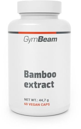 GymBeam Estratto di Bambù - Integratore con 70% di silice e rapporto di estrazione 15:1 - Capsule vegane per capelli, unghie e pelle sani - Benessere naturale quotidiano - 60 cps