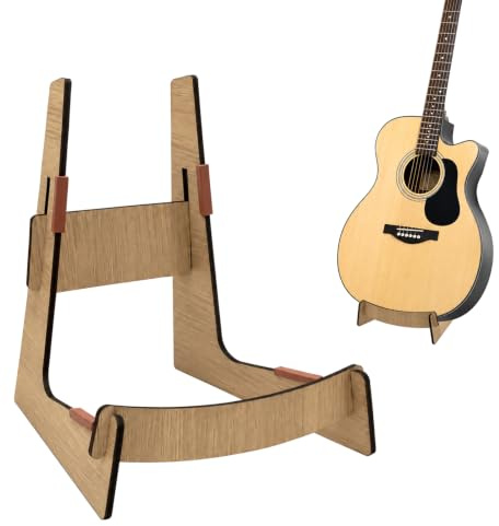 Ehanfus Soporte de Guitarra Suelo, Soporte de Madera Universal