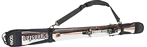 EVOC SKI COVER NEOPREN Ski Transporttasche, Ski Transport (für Ski von 160 cm bis 195 cm, abnehmbarer und individuell einstellbarer Schultergurt, aus Neoprene), Schwarz