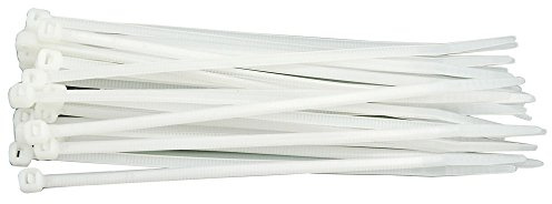 VOREL 73882 - ataduras de cables 96x2.5mm 100pcs / blanco /