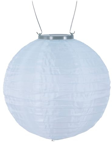 Allsop Home Garden 31577 10-in. Glow Nylon Solar Lantern