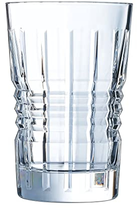 Cristal d'Arques - Collection Rendez-Vous - Lot de 4 Verres à Eau 36 cl en Kwarx - Transparence et Brillance Exceptionnelles et Durables - Solidité Supérieure - Sans Plomb - Fabriqué en France