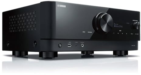 Yamaha Ricevitore AV RX-V6A a 7.2 canali con Wi-Fi, Bluetooth, MusicCast, DTS:X, Dolby Atmos con altezza Virtualizzatore e compatibilità Alexa, nero