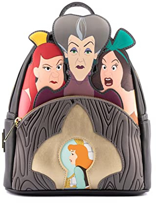 Loungefly Disney Villains Scene Evil Stepmother and Stepsisters Womens Double Strap Shoulder Bag Purse