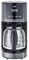 KHG Kaffeemaschine KA-184 DG in dunkelgrau, 12 Tassen, 1,5 L, 900W, Abschaltautomatik, Permanentfilter, Glaskanne und Filterhalter spülmaschinengeeignet, Timer-Funktion, LCD-Display, Tropfstopp