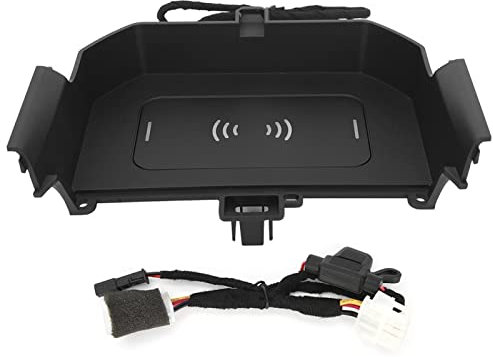 Cargador inalámbrico rápido, 9-16V 15W Cargador inalámbrico 7.5W para iOS Placa de carga Ajuste por inducción para 5 Series G30 2017-2020 Soporte 5W Carga inalámbrica