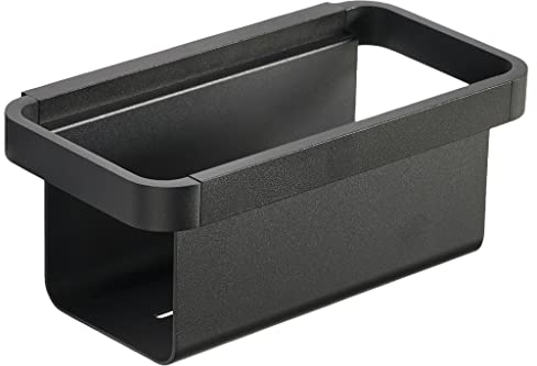 Zone Denmark Rim Duschregal zum Hängen, Duschablage Schwarz, Duschkorb zum Hängen aus Aluminium, Inkl. Montageset, 22 x 11,4 x 9 cm, Schwarz