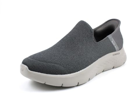 Skechers Men's Go Walk Flex Sneaker, Dark Grey Textile, 9 UK
