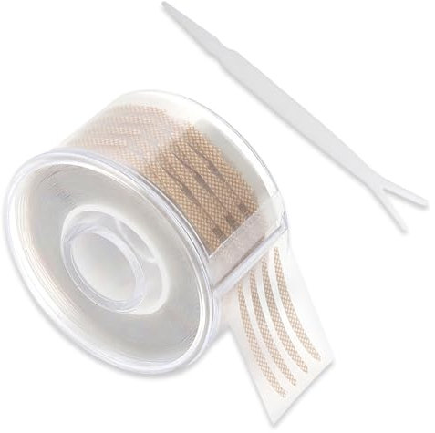 600 Stück Schlupflider Stripes,Augenlid Stripes Unsichtbare Doppelte Schlupflider Tape Augenlid Lifting ohne OP,Klebestreifen Gegen Eyelid Lifting Stripes Mit Gabelstangen Pinzette