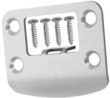 SHINEOFI Gâche De Loquet Acier Inoxydable Gâche De Porte Restaurateur De Loquet De Porte Renfort De Sécurité Pour Remplacement De Réparation De