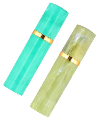 2 Stück Parfümzerstäuber – 5 ml Tragbare, Auslaufsichere Mini Perfume Travel Bottle , Elegante Marmorstruktur, Feiner Sprühnebel, Langlebig, Nachfüllbarer Parfüm Abfüller, für Handtasche/Handgepäck