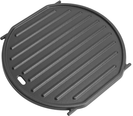 WELL GRILL Sear Grate Gjutjärn Grillplatta för Weber Spirit & Genesis 210/310 Series Gasgrill, Weber Gourmet BBQ System, Ø30CM Grillrost Vändplatta för alla Ender Switch Grid Rostsystem