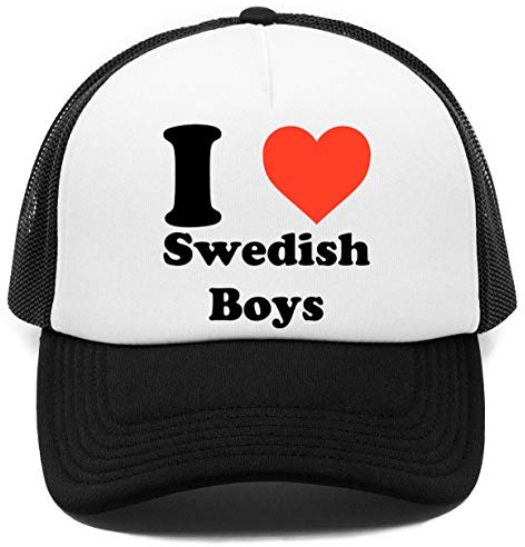 Vendax I Love (hjärta) Svensk pojkar baseboll Rapper keps svart