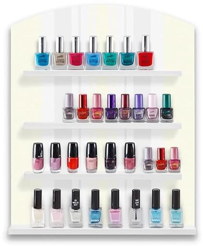 Nagellackregal Wandregal NAILBOARD Aufbewahrung Organizer Setzkasten versch. Modelle, Farbe:Gelb BHT 340 x 420 x 70 mm