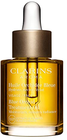 Clarins Blue Orchid Face Oil Treatment | Skin is Immediately Hydrated*, Revitalized and Toned | Restores Radiance | Visibly Minimizes Fine Lines | 100% Natural Plant Extracts | Dry Skin Type