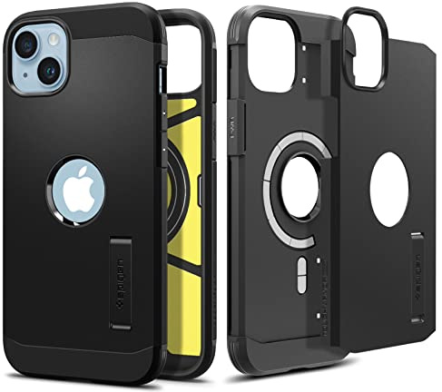 Spigen Tough Armor MagFit Hülle Kompatibel mit iPhone 14 -Schwarz