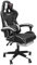 TRISENS Gaming Stuhl im Racing-Design mit Fußstütze Gaming Bürostuhl mit Armlehnen ergonomischer Gaming Schreibtischstuhl mit verstellbarem Rückenstützkissen und Nackenkissen, Farbe:Schwarz/Weiß