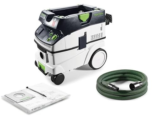 Festool Absaugmobil CTH 26 E CLEANTEC (mit Hauptfilter, Sicherheits-Filtersack, Saugschlauch glatt Ø 27/32 x 3,5 m)