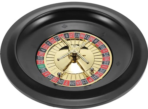 Ruota della roulette da Poker da 10 pollici - Roulette Russa in Plastica Rotante per Giochi di Festa Europea, Vassoio da Gioco, Accessorio
