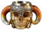 OIF Stainless Steel & Resin Pirate Skull Viking Drinking Cup, Modern Mug, 5.5 oz, Perfect for Halloween, Beer, Coffee, Tea, Gift