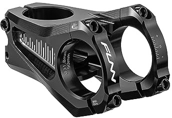 FUNN Equalizer Fahrrad-Vorbau ohne Anstieg - Länge 50mm Vorbau mit 31,8mm Lenkerklemmung, 0 Grad Legierungs-Vorbau für Mountainbike und BMX-Bike (Schwarz)
