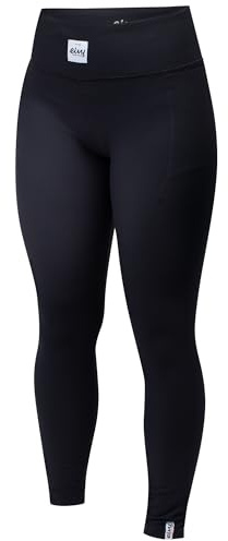 Eivy Damen Pocket Rib Tights Leggings, Schwarz, M EU